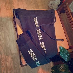 Pink Victoria’s Secret’s jog yoga workout pants